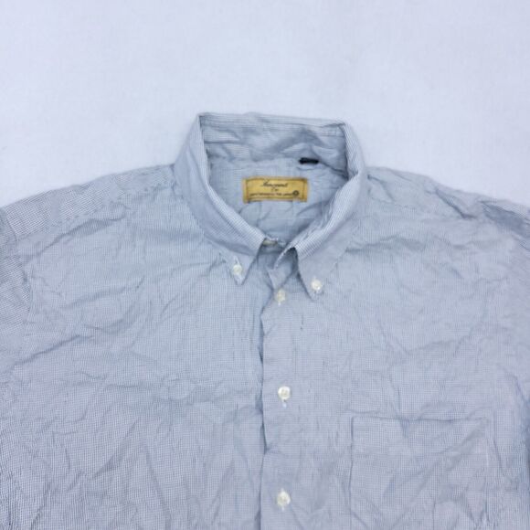 Innocenti Oro by Tom James Button Up Long Sleeve Shirt Mens Size 16-36 Gray - Picture 1 of 10